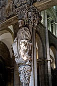 Cattedrale di Santiago di Compostela, Galizia Spagna - Il Portico della Gloria  il nartece dell'ingresso occidentale completato nel 1188. 